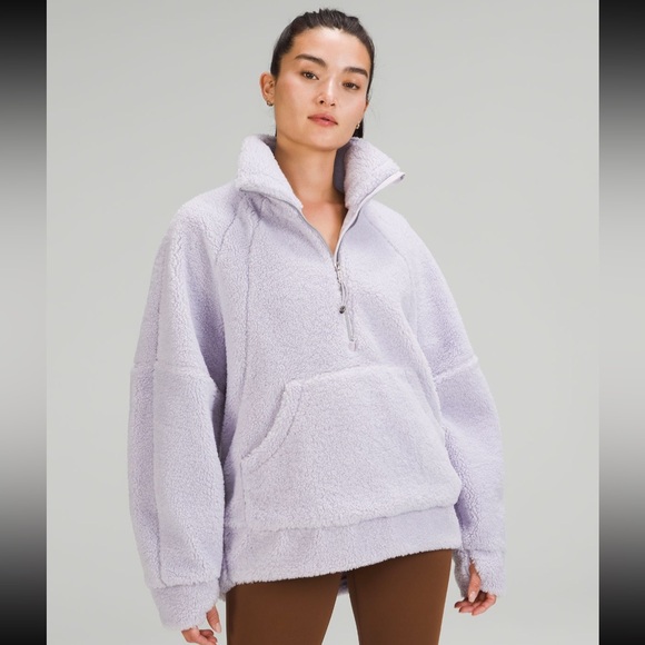 lululemon athletica Jackets & Blazers - Lululemon Scuba Oversized Fleece Funnel-Neck Half-Zip